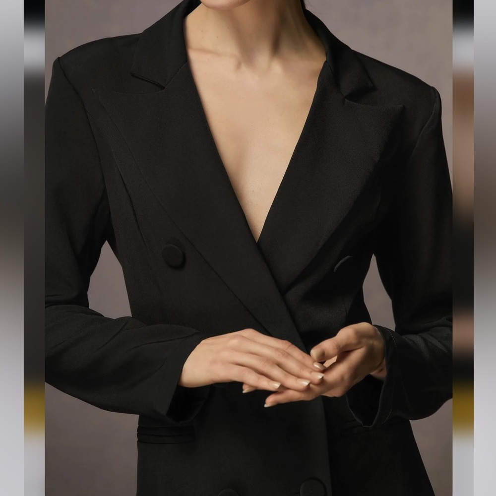 STYLEWE Lapel Collar Urban Dress in black - Picture 7 of 11